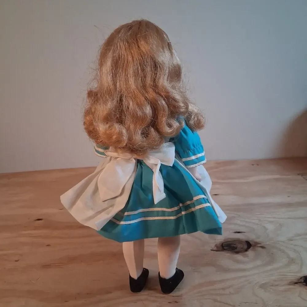 Madame Alexander Alice in Wonderland Doll Blue Dress Vintage 14 inch Toy Doll